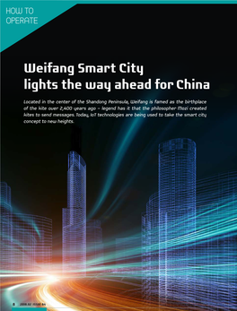 Weifang Smart City Lights the Way Ahead for China