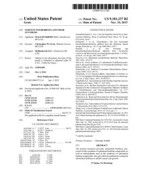 (12) United States Patent (10) Patent No.: US 9,181.237 B2 Grote (45) Date of Patent: Nov