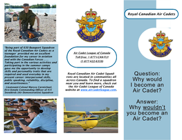 Air Cadet Program Brochure (PDF)