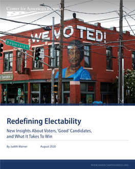 Redefining Electability New Insights About Voters, ‘Good’ Candidates