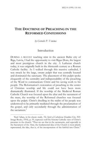 The Doctrine of Preaching According to the Reformed Confessions