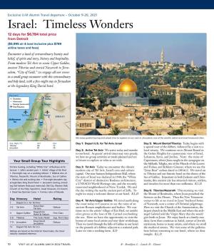 Israel: Timeless Wonders