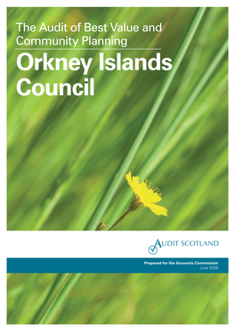 Orkney Islands Council: the Audit of Best Value and Community Planning