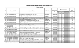 Construction Decentralized Capital Budget Programme