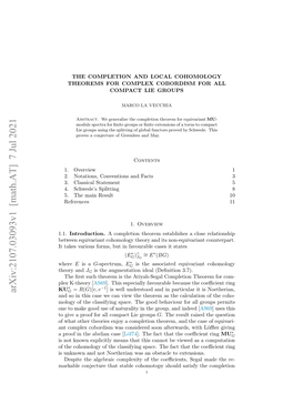 The Completion and Local Cohomology Theorems for Complex Cobordism