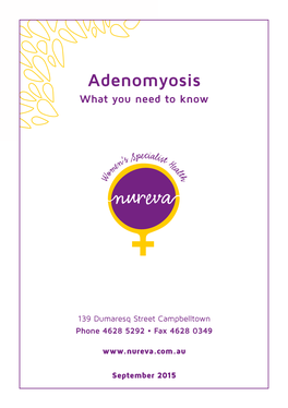 Adenomyosis What You Need to Know