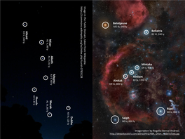M Egrez M Erak a M Izar a Lkaid Betelgeuse Bellatrix Alnitak Alnilam
