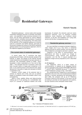 Residential Gateways