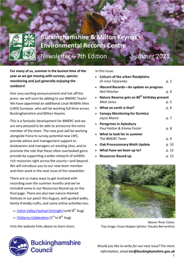 Buckinghamshire & Milton Keynes Environmental Records Centre