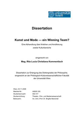 Dissertation