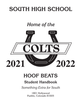 South HS Student Handbook 2021-22
