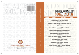 Indian Journal of Social Enquiry