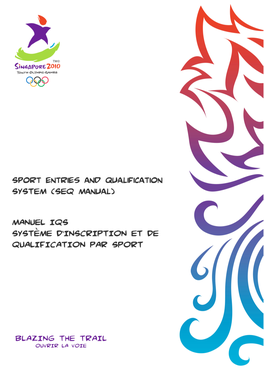 Sport Entries and Qualification SYSTEM (SEQ Manual)