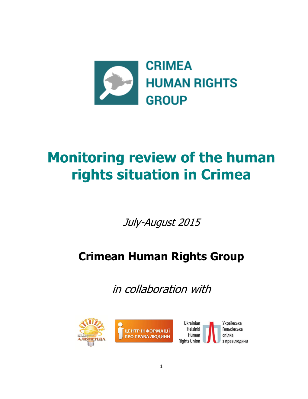 Monitoring Review of the Human Rights Situation in Crimea