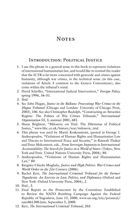 Introduction: Political Justice 1