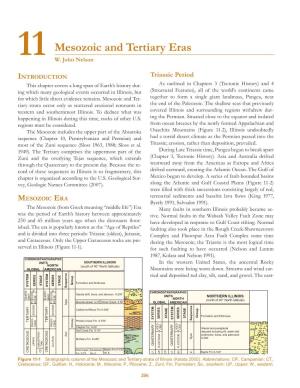Mesozoic and Tertiary Eras 11 W