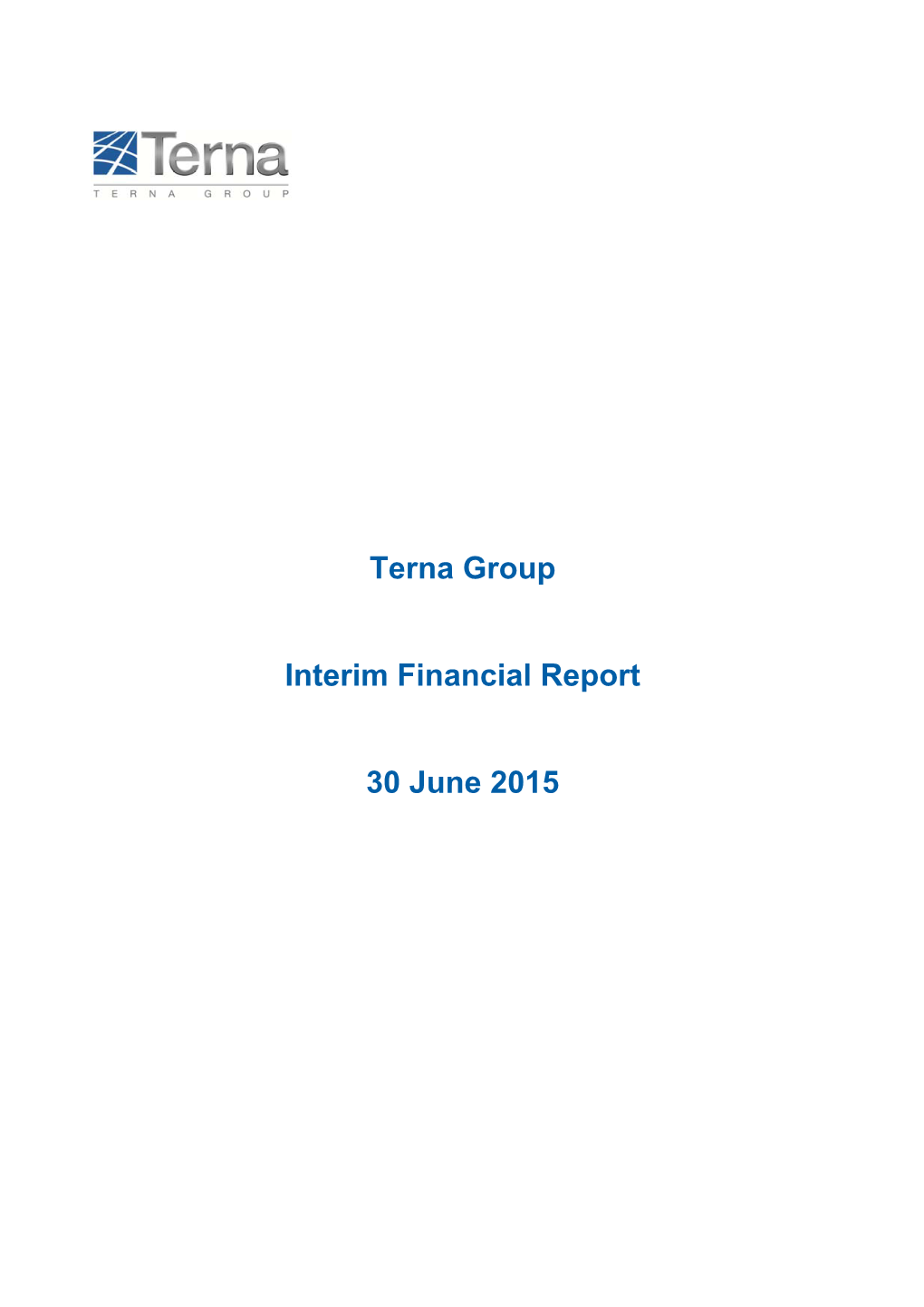 Terna Group Interim Financial Report 30 June 2015