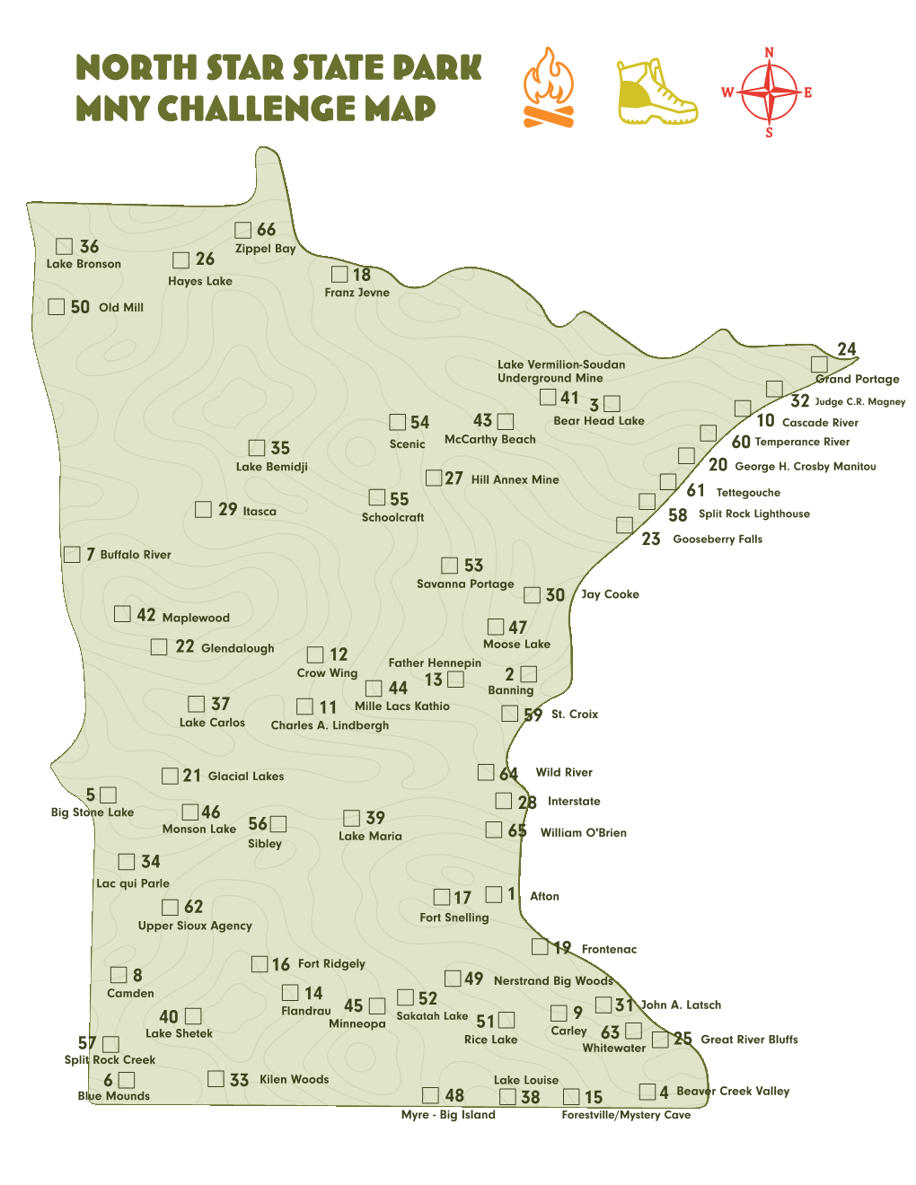 North Star State Park Map FINAL