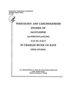 (2,6-Dimethylaniline) (CASRN 87-62-7) in Charles River CD Rats