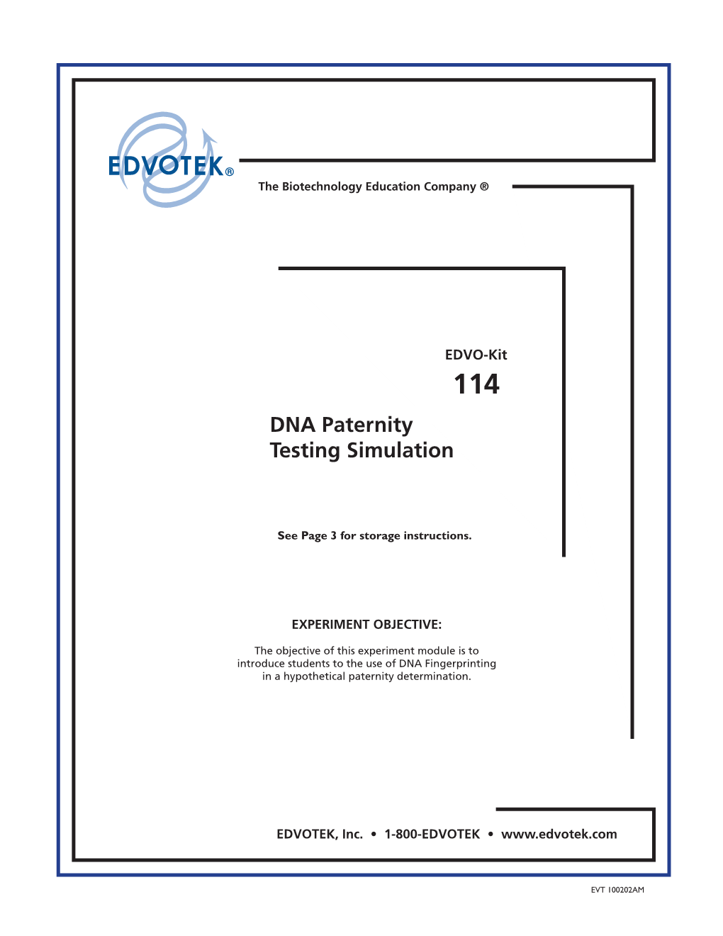 114 DNA Paternity Testing Simulation