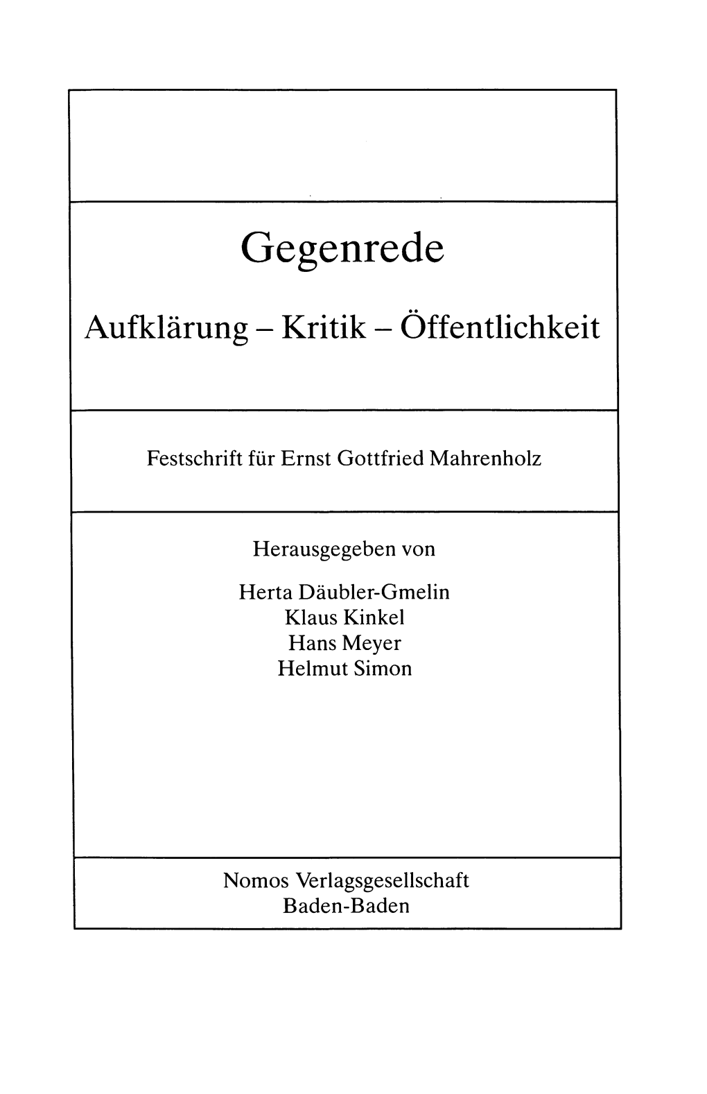 Erneute Überlegungen Zur Justiziabilität Politischer Entscheidungen 869