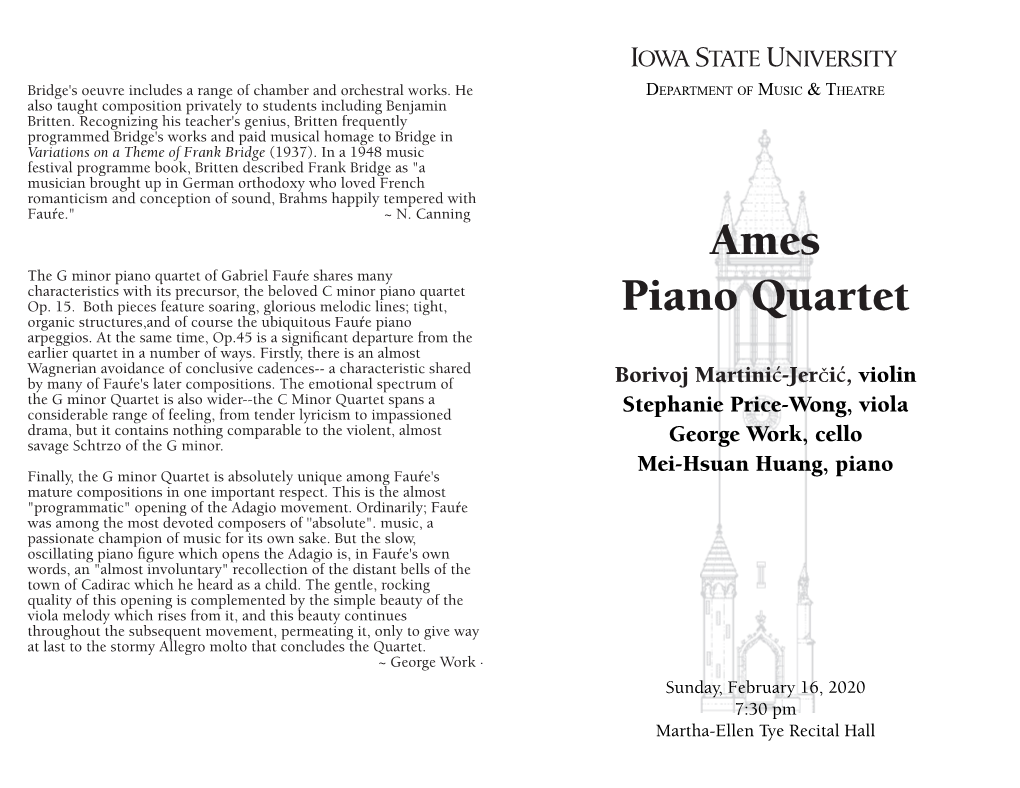 Ames Piano Quartet