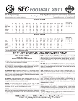 SEC Championship Game Release