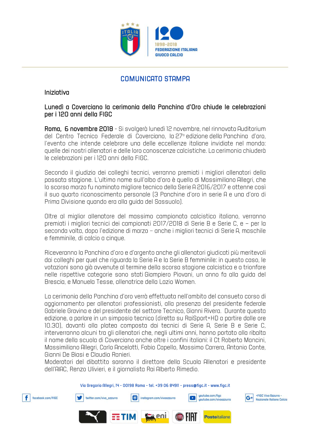 Comunicato Stampa