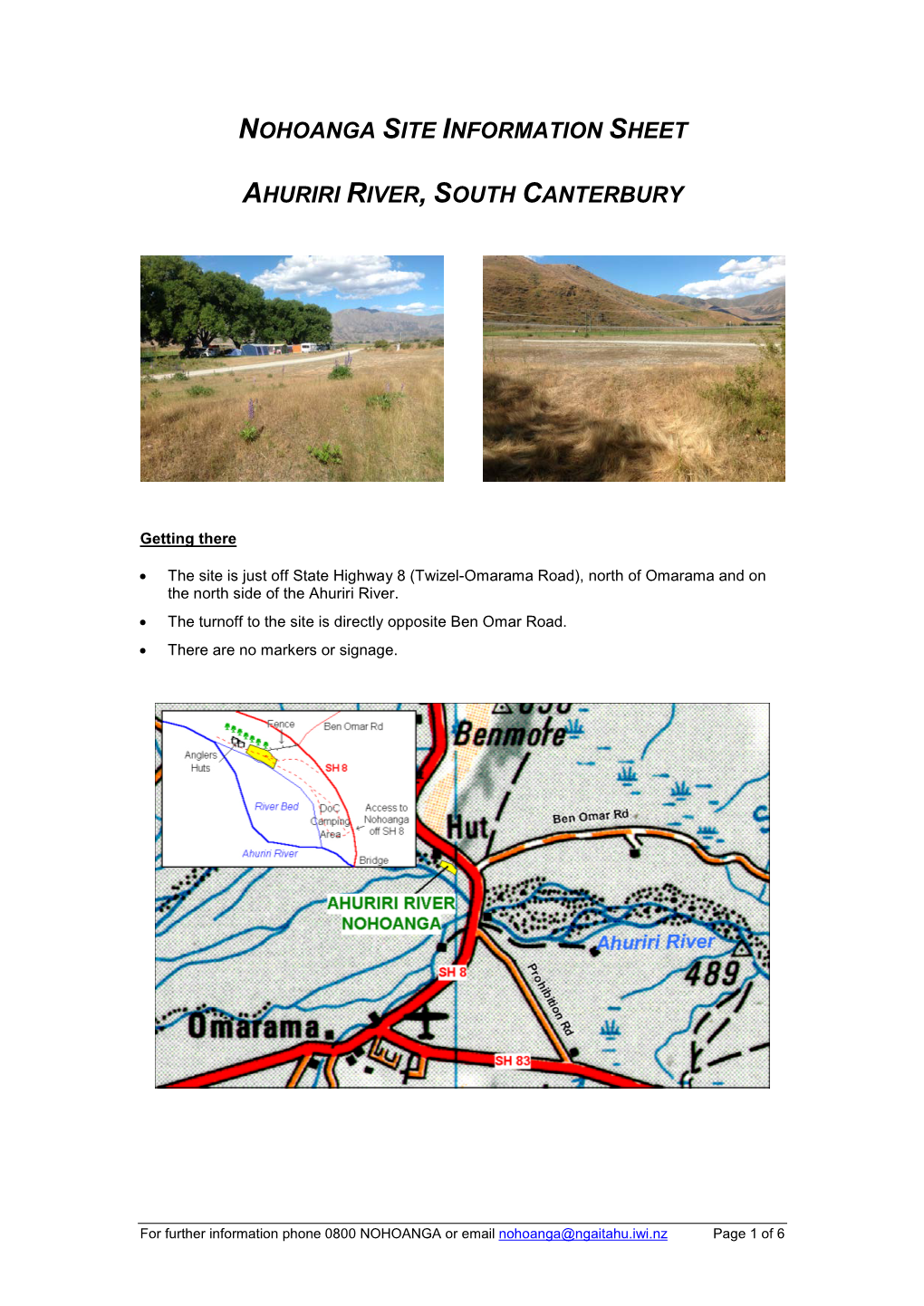 Nohoanga Management Plan