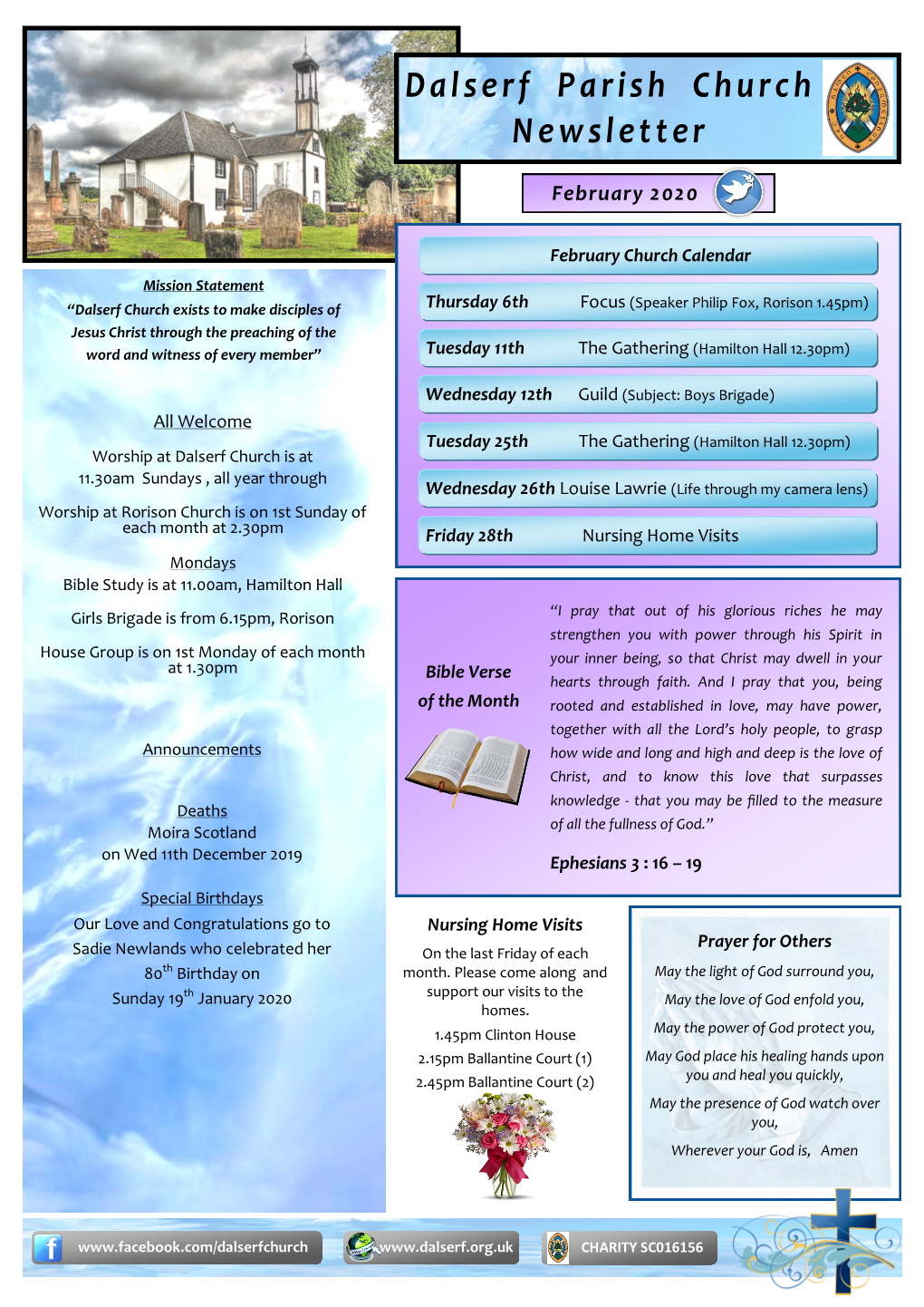 Dalserf Parish Church Newsletter