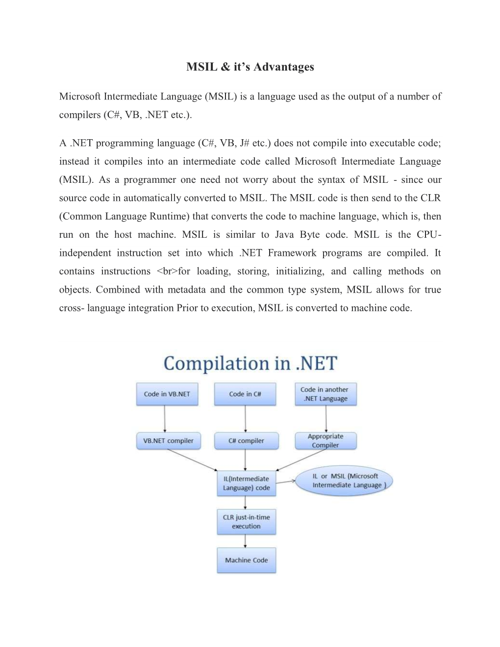 MSIL & It's Advantages