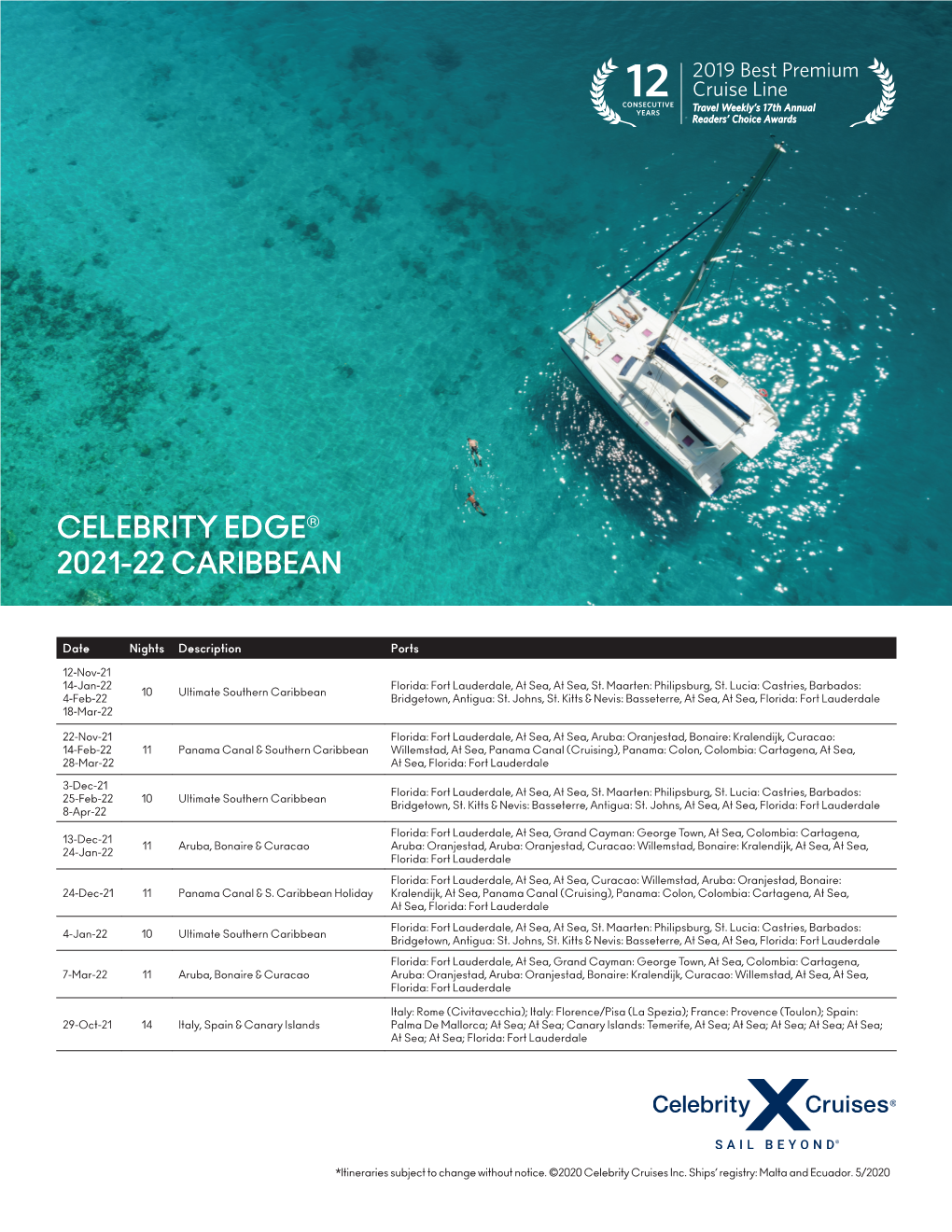 Celebrity Edge® 2021-22 Caribbean