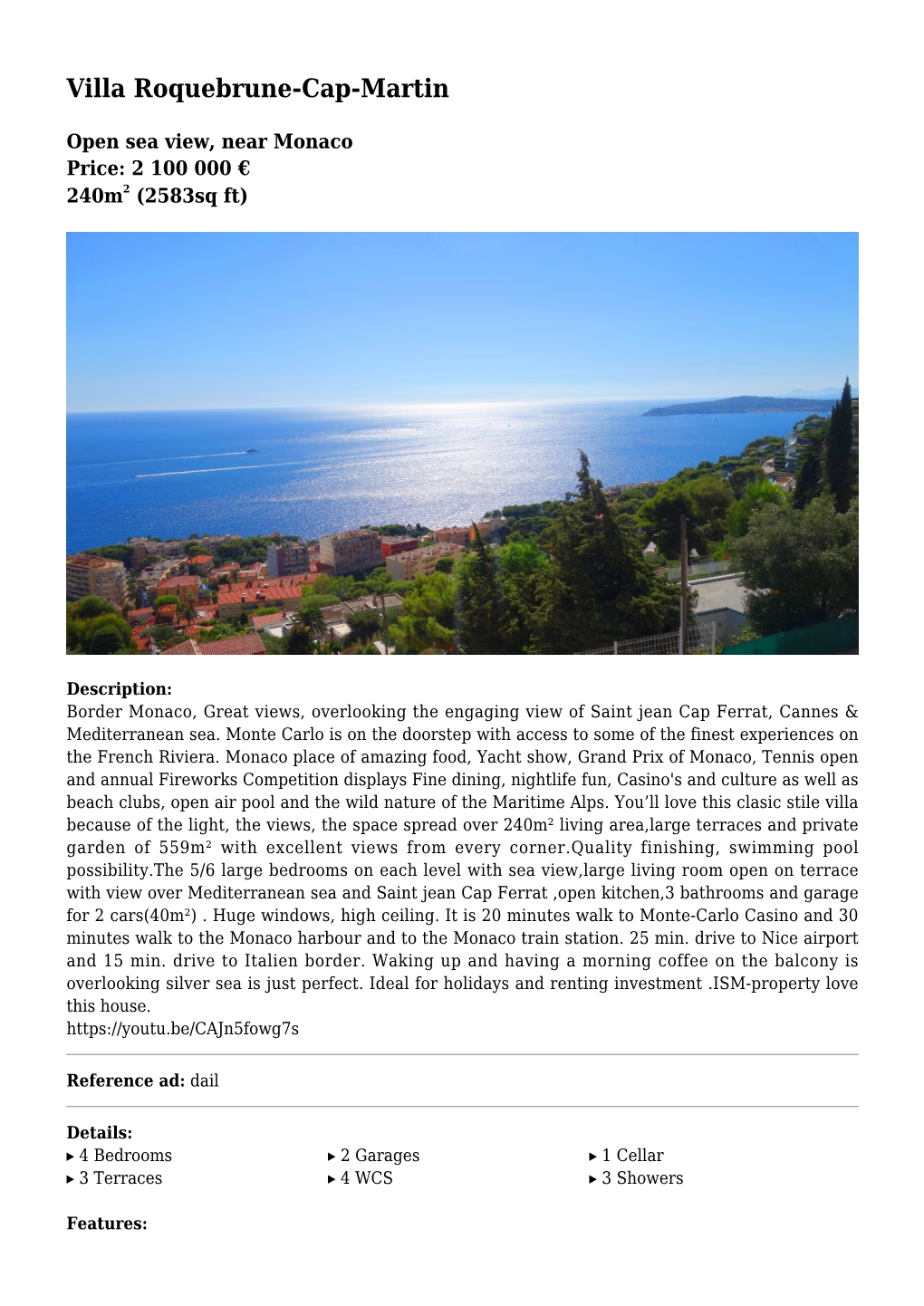 Villa Roquebrune-Cap-Martin