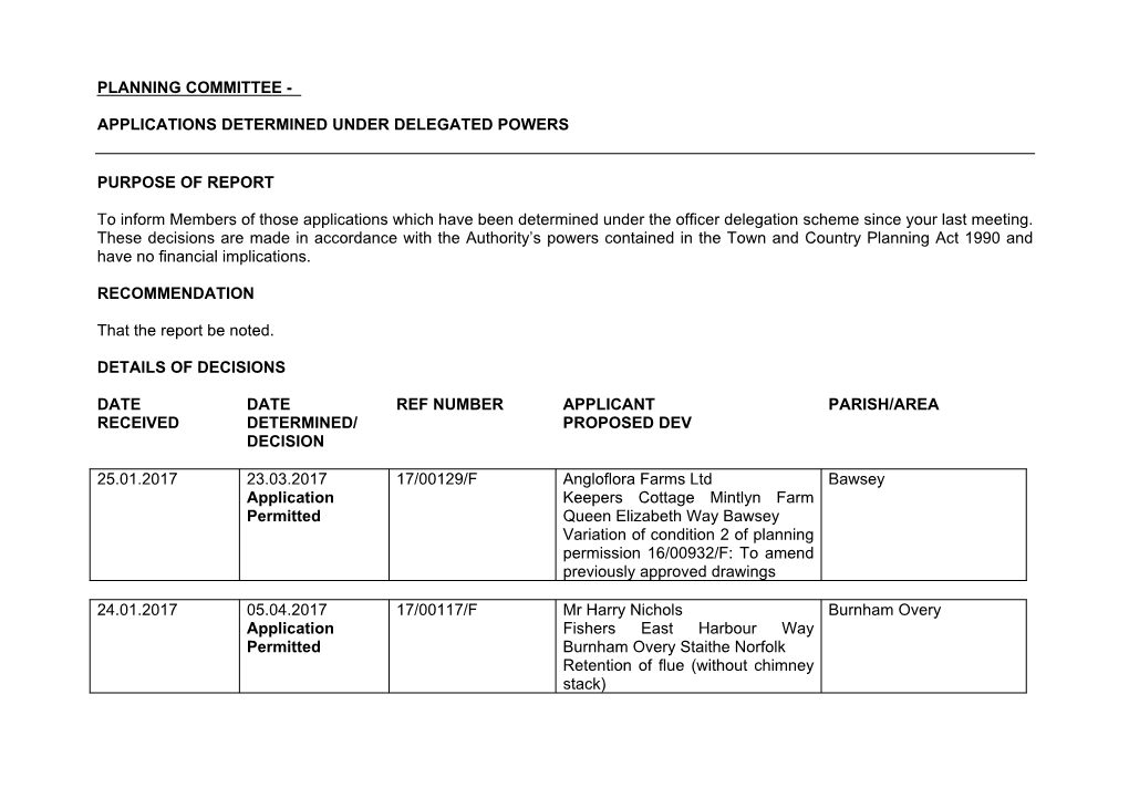 Planning Committee