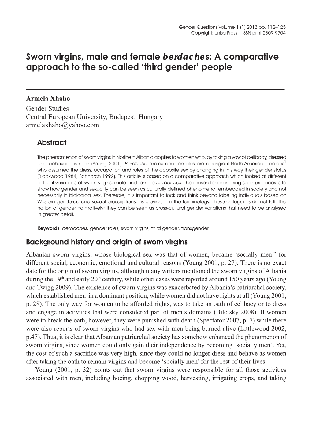 Third Gender’ People