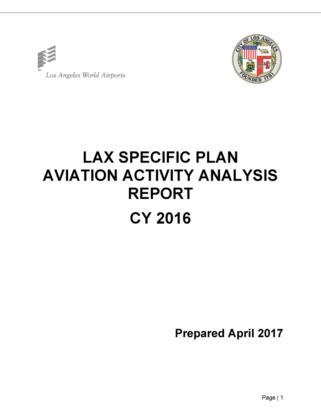 2010 Aviation Activity Analysis Report