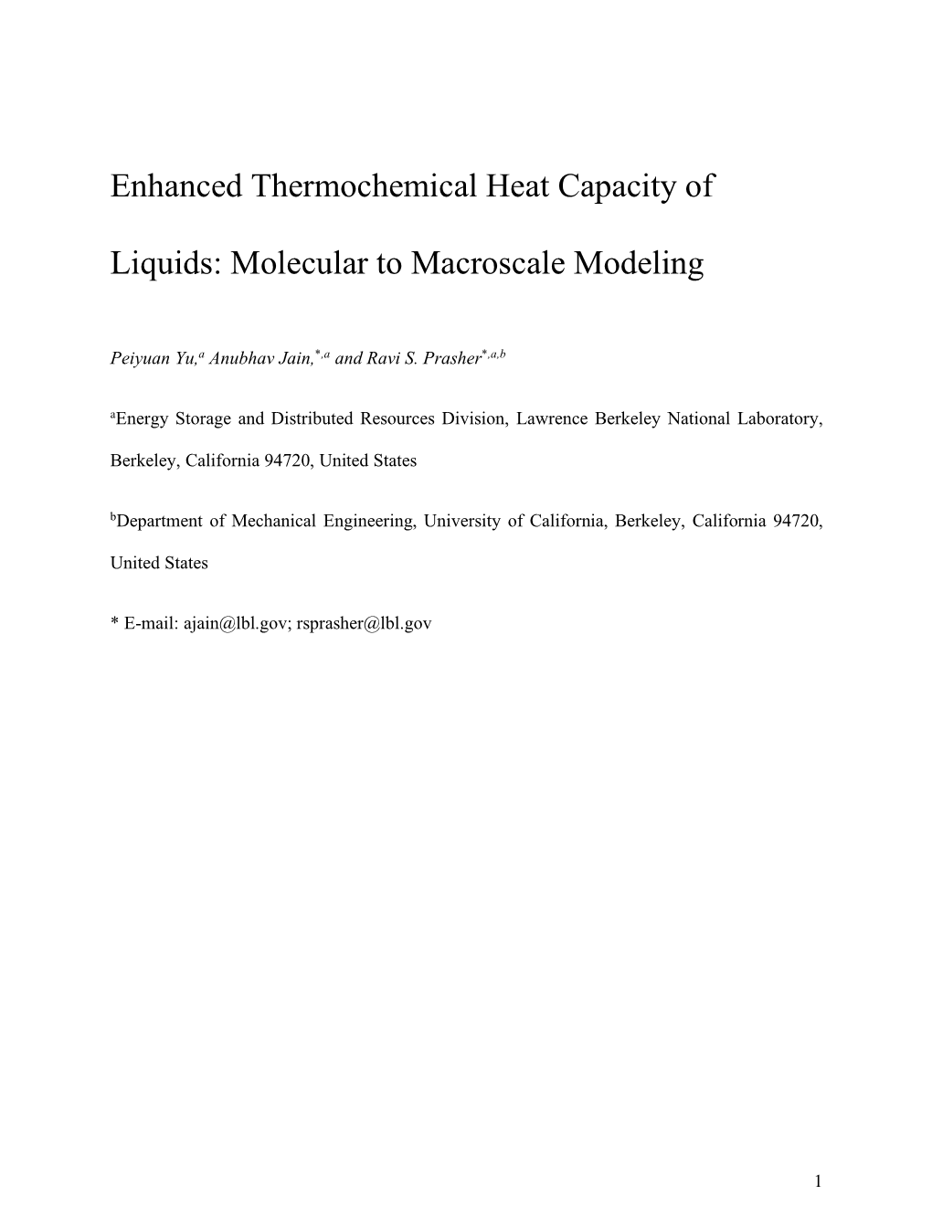 Enhanced Thermochemical Heat Peiyuanyu