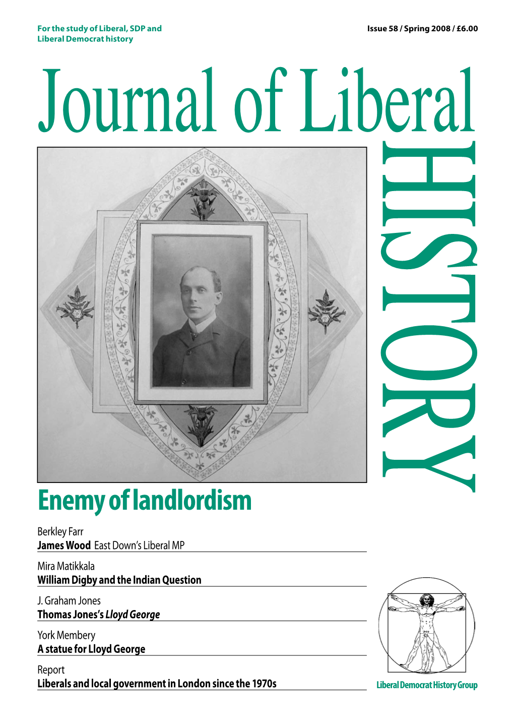 Enemy of Landlordism Berkley Farr James Wood East Down’S Liberal MP Mira Matikkala William Digby and the Indian Question J