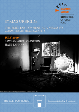 Syria's Urbicide