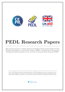 PEDL Research Papers