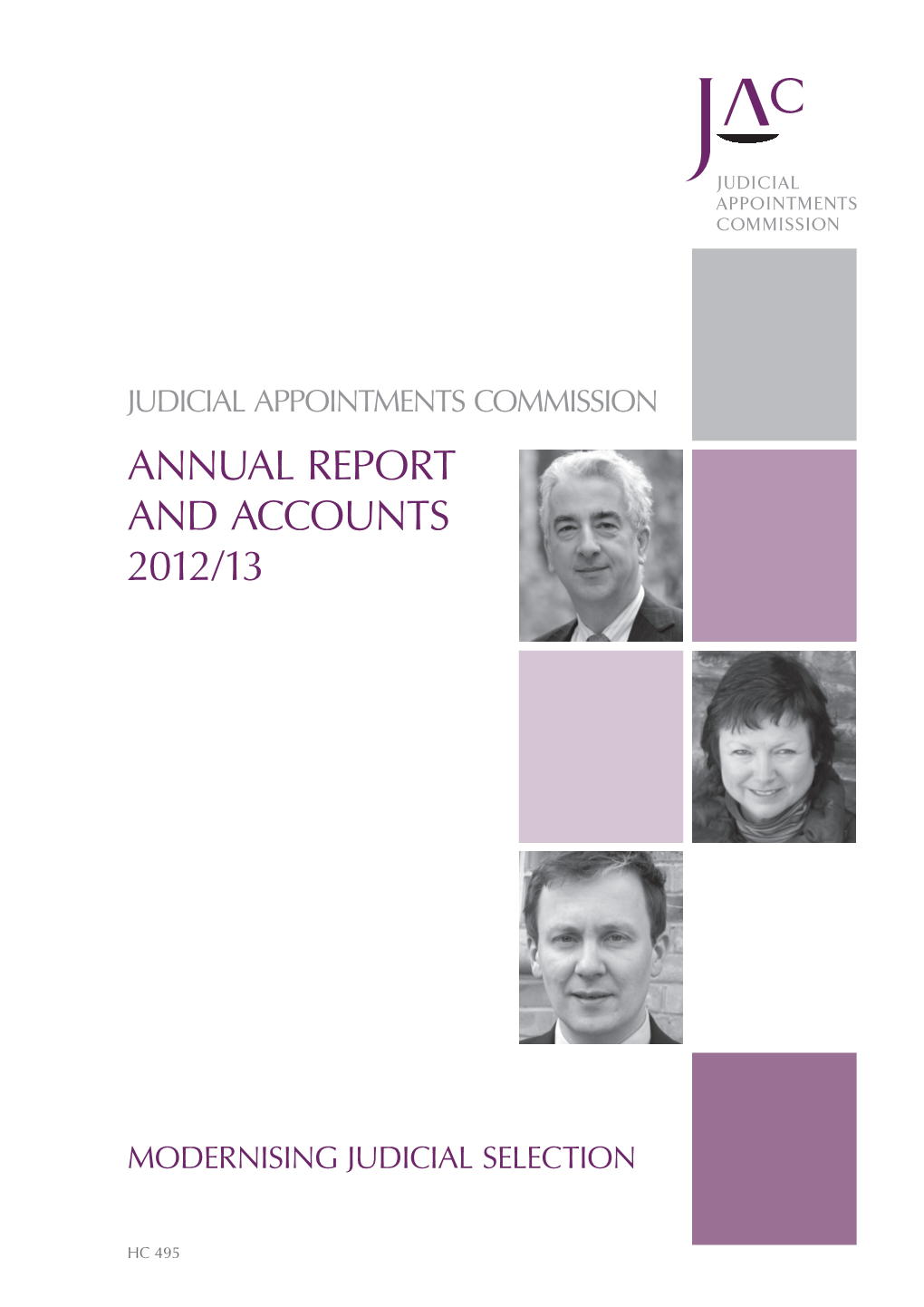 Judicial Appointements Commission Annual Report and Accounts 2012