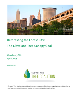Reforesting the Forest City: the Cleveland Tree Canopy Goal