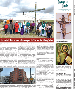 Kendall Park Parish Supports ‘Twin’ in Mongolia Kendall Park Parish