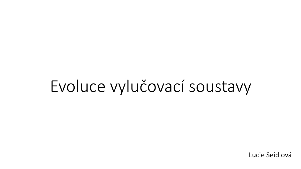 Vylučovací Soustava