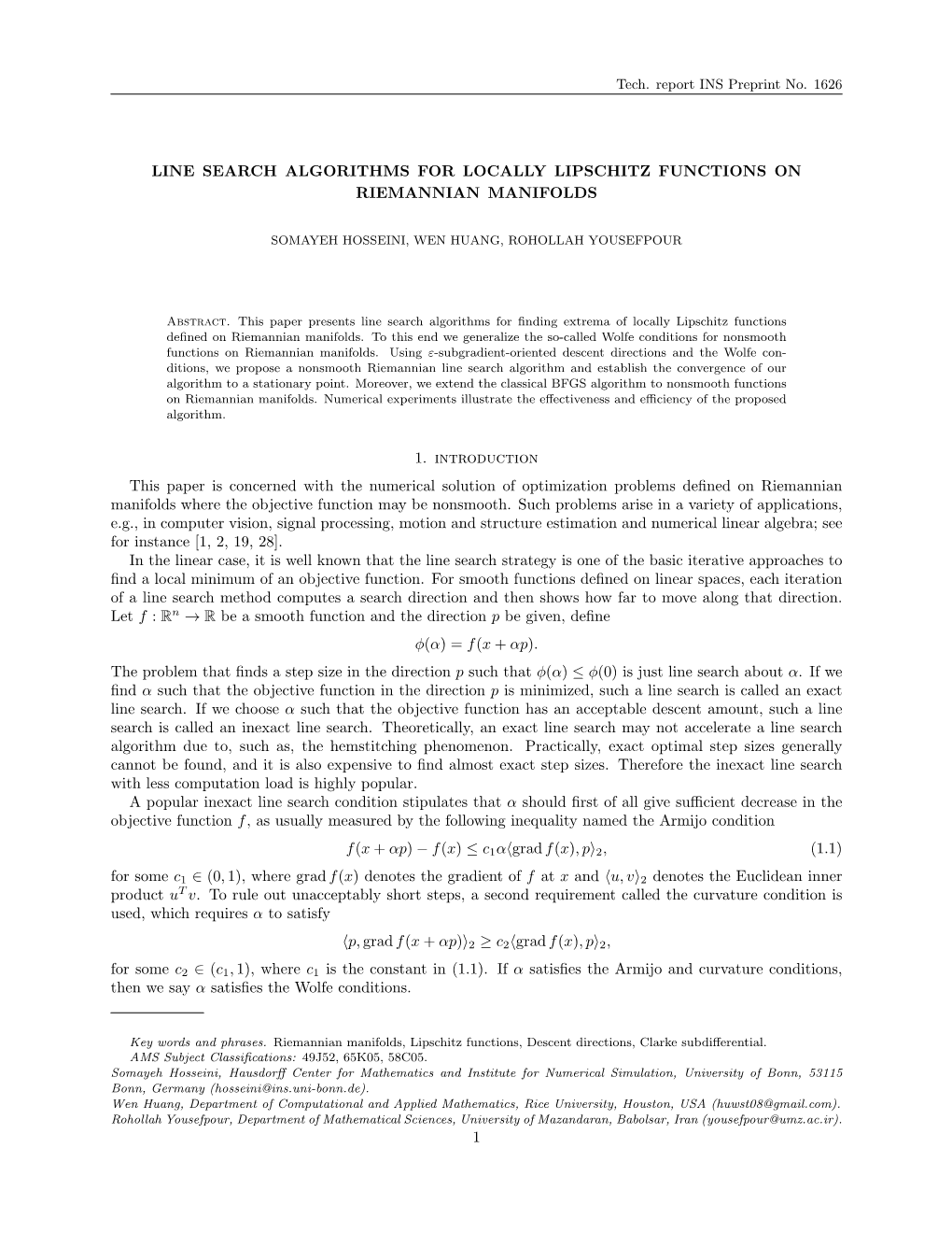 Line Search Algorithms for Locally Lipschitz Functions on Riemannian Manifolds