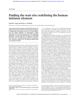 Redefining the Human Initiator Element