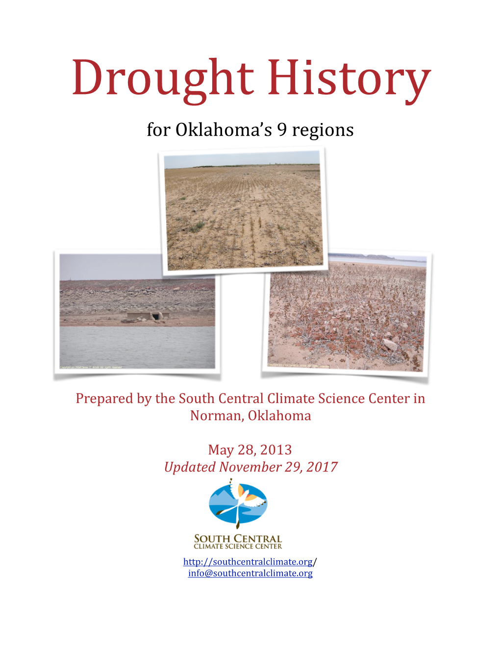 Drought History for Oklahoma's 9 Regions