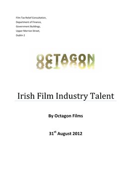 Irish Film Industry Talent