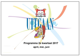 Programma 2017 2E Kwartaal