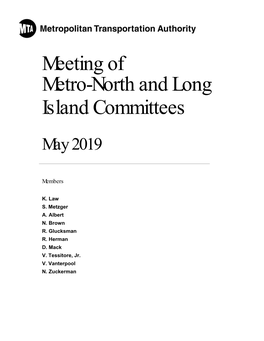 Meeting of Metro-North and Long Island Committees